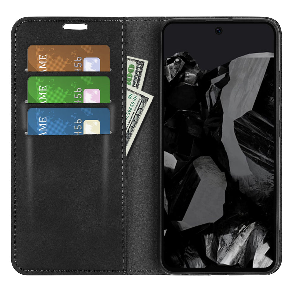 For Google Pixel 9 Pro Cell Phone Case Skin-Touch Magnetic Closing PU Leather Shockproof Cover For Google Pixel 9 Pro Cell Phone Case Skin-Touch Magnetic Closing PU Leather Shockproof Cover